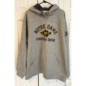 NEW Under Armour Storm Notre Dame Gray Hoodie Sweatshirt Men's Size 2XL Licensed